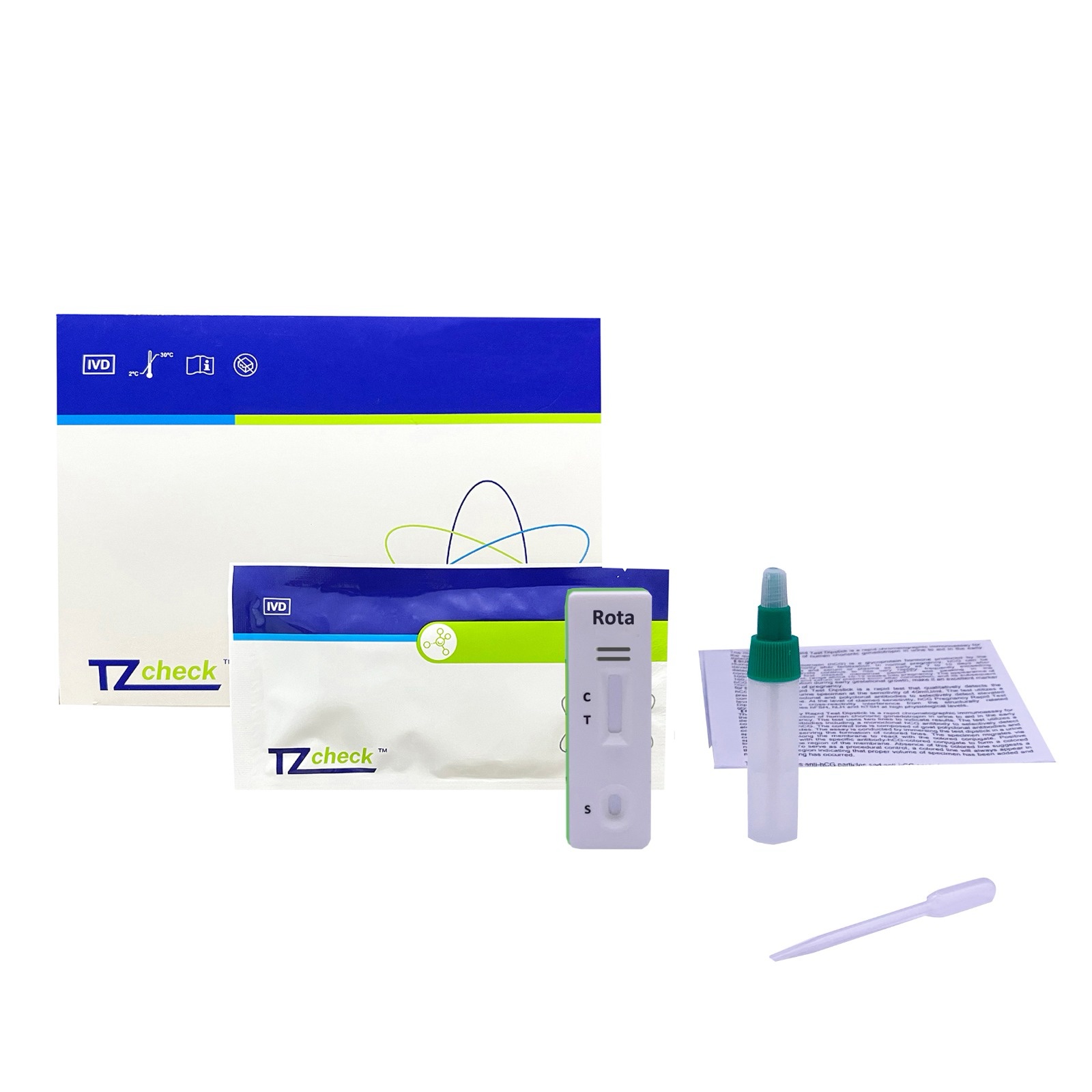 Швидкий тест на ротавірус (Фекалії) (Tzcheck I006-6002)